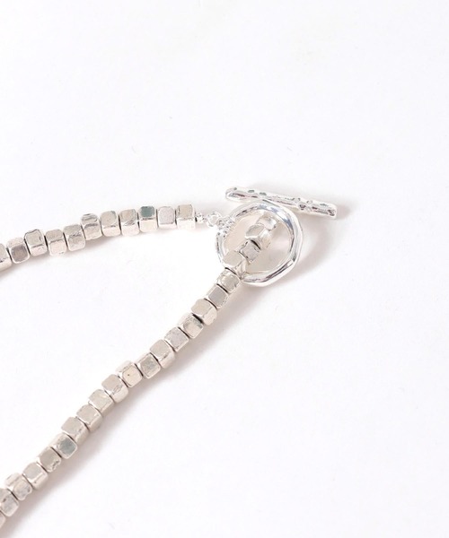 Three Four Time(スリーフォータイム)の「【LIMITED NUMBER / リミテッドナンバー】ビーズチェーンネックレス(ニッケルフリー)(ネックレス・レディース・シルバー・FREE)」の3枚目の写真