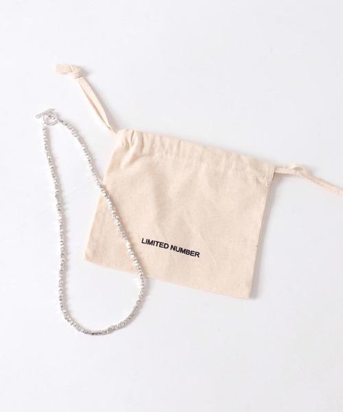 Three Four Time(スリーフォータイム)の「【LIMITED NUMBER / リミテッドナンバー】ビーズチェーンネックレス(ニッケルフリー)(ネックレス・レディース・シルバー・FREE)」の2枚目の写真