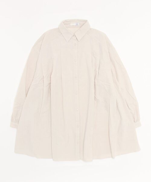 sandy（サンディー）の「【sandy】無地ヨークタックチュニック（チュニック・レディース・ブラック/オフホワイト/グリーン/ベージュ・FREE）」の2枚目の写真