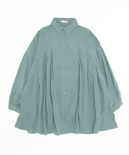 sandy（サンディー）の「【sandy】無地ヨークタックチュニック（チュニック・レディース・ブラック/オフホワイト/グリーン/ベージュ・FREE）」の4枚目の写真