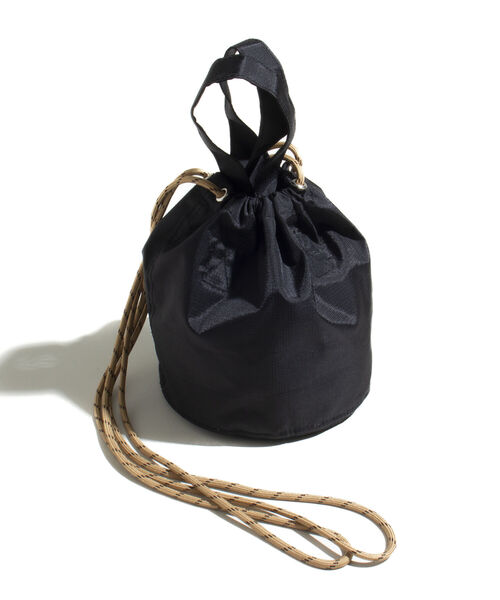 GLOSTER（グロスター）の「【GLOSTER/グロスター】リップストップミニショルダーバッグ ミニバッグ 巾着 ミリタリー（ショルダーバッグ・メンズ・ブラック/グレー/オレンジ・FREE）」の6枚目の写真