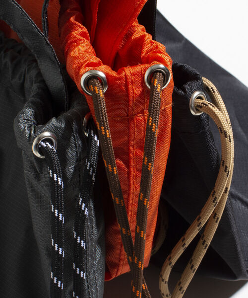 GLOSTER（グロスター）の「【GLOSTER/グロスター】リップストップミニショルダーバッグ ミニバッグ 巾着 ミリタリー（ショルダーバッグ・メンズ・ブラック/グレー/オレンジ・FREE）」の15枚目の写真