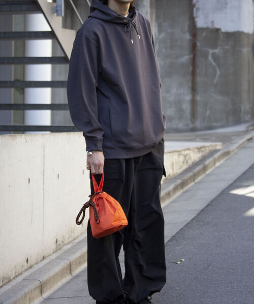 GLOSTER（グロスター）の「【GLOSTER/グロスター】リップストップミニショルダーバッグ ミニバッグ 巾着 ミリタリー（ショルダーバッグ・メンズ・ブラック/グレー/オレンジ・FREE）」の19枚目の写真