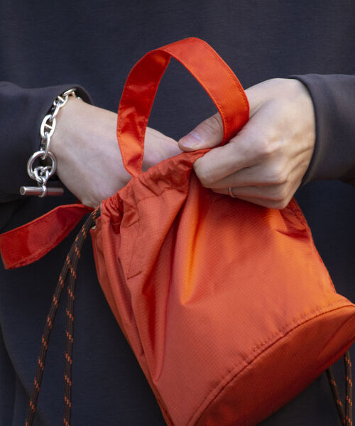 GLOSTER（グロスター）の「【GLOSTER/グロスター】リップストップミニショルダーバッグ ミニバッグ 巾着 ミリタリー（ショルダーバッグ・メンズ・ブラック/グレー/オレンジ・FREE）」の20枚目の写真