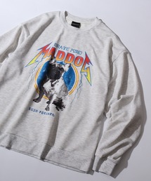 MODISH GAZE（モディシュガゼ）の「MODISH GAZE 裏毛 クルーネック 長袖 BIG スウェット MAD DOG（スウェット）」