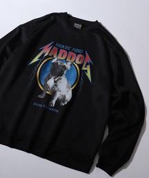 MODISH GAZE（モディシュガゼ）の「MODISH GAZE 裏毛 クルーネック 長袖 BIG スウェット MAD DOG（スウェット）」