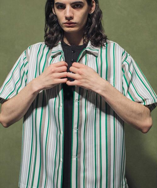 MONKEY TIME（モンキータイム）の「＜monkey time＞ GEORGETTE MULTI STRIPE PRINT SHIRT/シャツ（シャツ/ブラウス・メンズ・その他1/その他2・S/M/L/XL）」の3枚目の写真