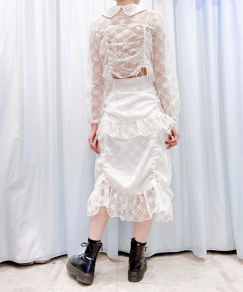 PAIN（ペイン）の「レースギャザースカート（スカート）」 - WEAR 