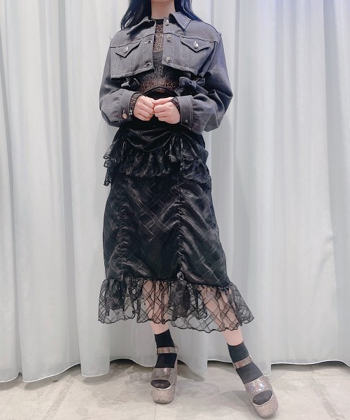PAIN（ペイン）の「レースギャザースカート（スカート）」 - WEAR 