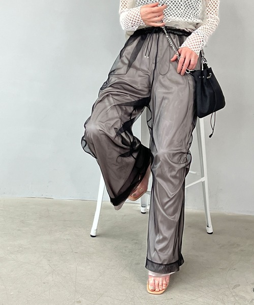 chuclla（チュクラ）の「シェル巾着 ドロストminiショルダーバッグ cha23s002（ショルダーバッグ・レディース・ブラック・FREE）」の13枚目の写真