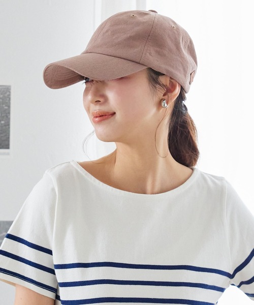 KOBE LETTUCE（コウベレタス）の「深めUVカットコットンキャップ（キャップ・レディース・ライトカーキ/モカ/キナリ/ブラック・FREE）」の4枚目の写真