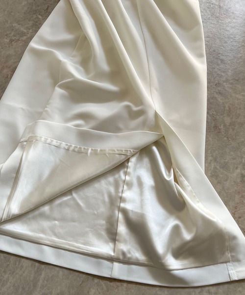 Emma Taylor(エマテイラー)の「ジョーゼットペンシルスカート(スカート・レディース・ブラック/ホワイト・FREE)」の5枚目の写真