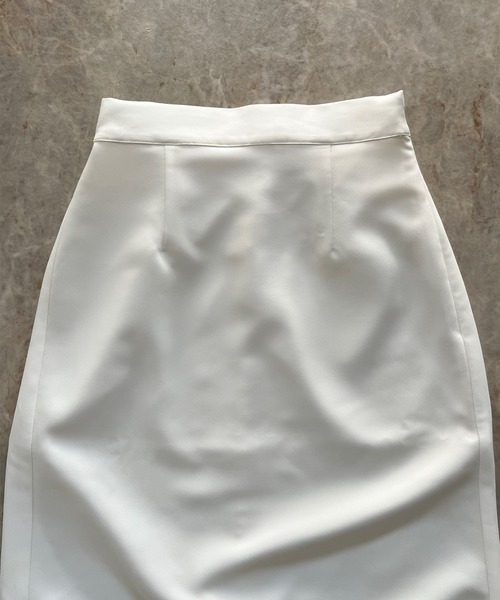 Emma Taylor(エマテイラー)の「ジョーゼットペンシルスカート(スカート・レディース・ブラック/ホワイト・FREE)」の6枚目の写真