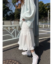 シャーリングマーメイドスカート