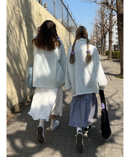 WC(ダブル シー)の「シャーリングマーメイドスカート(スカート・レディース・ブラック系その他/ホワイト・FREE)」の7枚目の写真