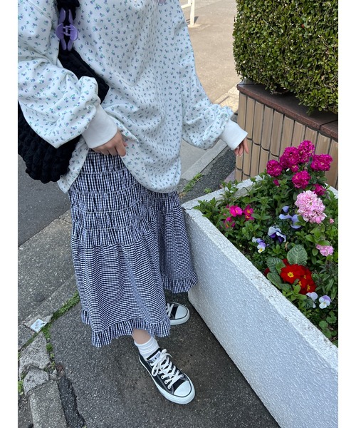 WC(ダブル シー)の「シャーリングマーメイドスカート(スカート・レディース・ブラック系その他/ホワイト・FREE)」の4枚目の写真