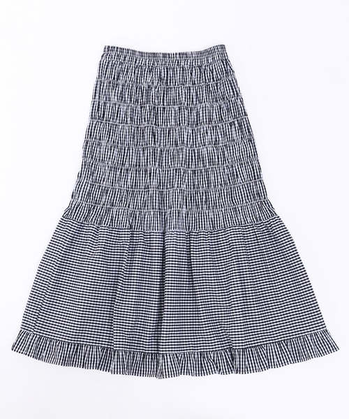 WC(ダブル シー)の「シャーリングマーメイドスカート(スカート・レディース・ブラック系その他/ホワイト・FREE)」の8枚目の写真