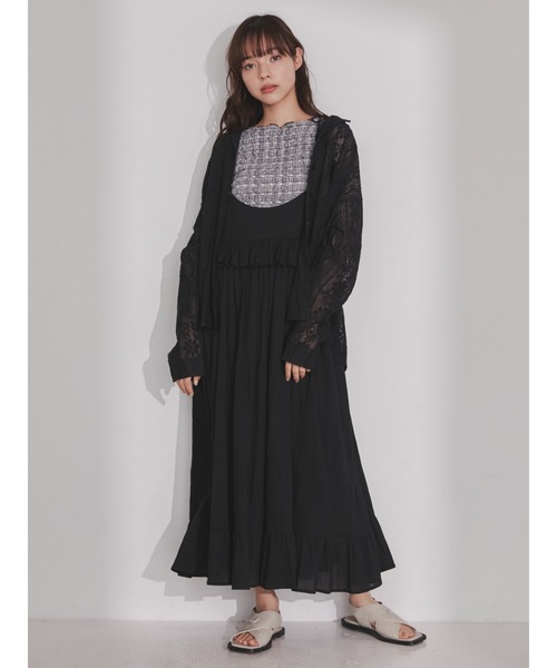 merry jenny(メリージェニー)の「クロスフラットサンダル(サンダル・レディース・グレー/ブラック・MEDIUM/LARGE)」の20枚目の写真