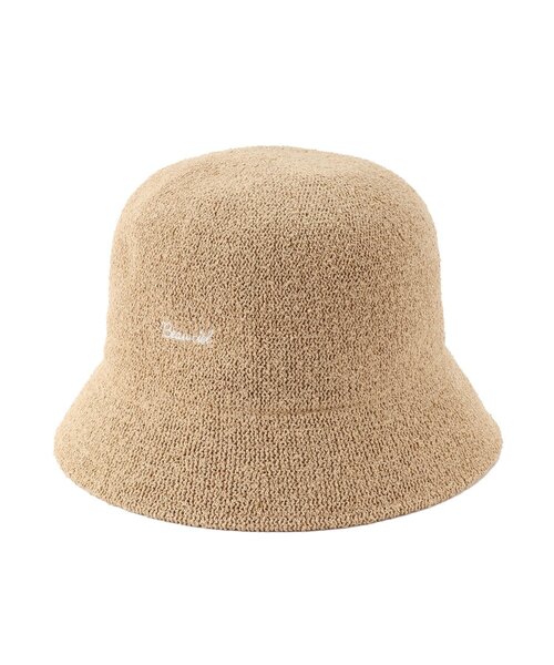 grove（グローブ）の「◆ブークレサーモ刺繍ロゴメトロハット（ハット・レディース・ライトベージュ/アイボリー/ブラック・00）」の3枚目の写真
