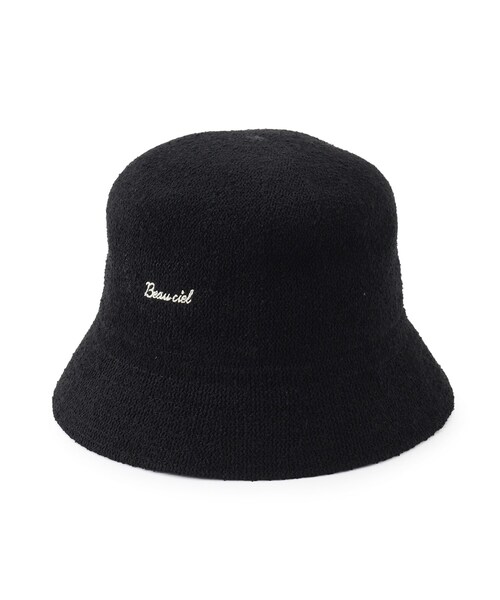 grove（グローブ）の「◆ブークレサーモ刺繍ロゴメトロハット（ハット・レディース・ライトベージュ/アイボリー/ブラック・00）」の2枚目の写真