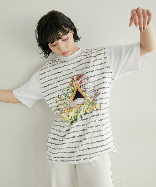 SWASH(スワッシュ)の「【SWASH×ear(スウォッシュ)】 Tシャツ(Tシャツ/カットソー・レディース・ホワイト/ホワイト系その他・FREE)」の2枚目の写真