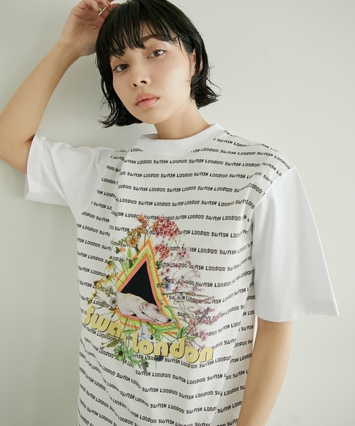 SWASH(スワッシュ)の「【SWASH×ear(スウォッシュ)】 Tシャツ(Tシャツ/カットソー・レディース・ホワイト/ホワイト系その他・FREE)」の12枚目の写真