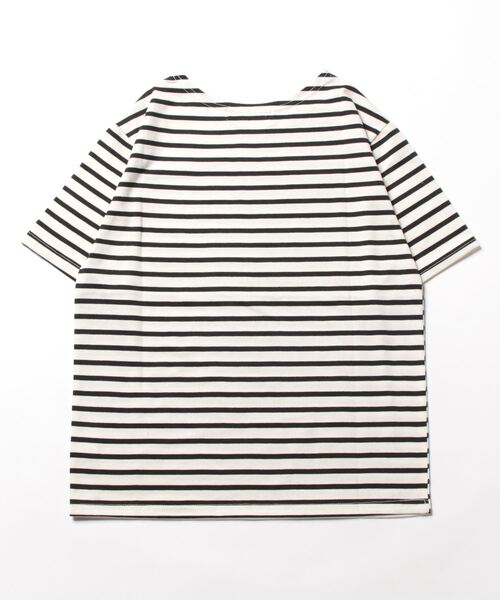 210nouve（トゥージュヌーブ）の「カラーボーダーハーフスリーブTシャツ（Tシャツ/カットソー・レディース・ブラック/サックスブルー/ピンク/ベージュ/ミント・FREE）」の18枚目の写真