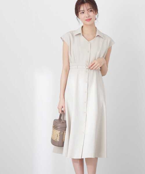 PROPORTION BODY DRESSING（プロポーションボディドレッシング）の「シャツワンピース / 1213140504（ワンピース・レディース・ベージュ/カーキ/ピンク・X-SMALL/SMALL/MEDIUM）」の8枚目の写真
