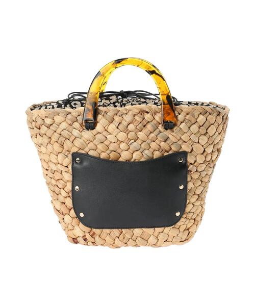 Te chichi（テチチ）の「アクリルハンドルかごバッグ（ハンドバッグ・レディース・ホワイト/ブラック・ﾌﾘ-）」の6枚目の写真