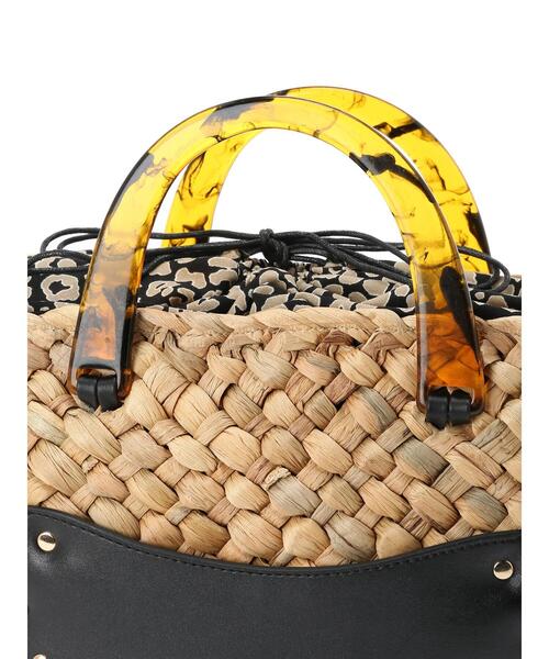 Te chichi（テチチ）の「アクリルハンドルかごバッグ（ハンドバッグ・レディース・ホワイト/ブラック・ﾌﾘ-）」の12枚目の写真