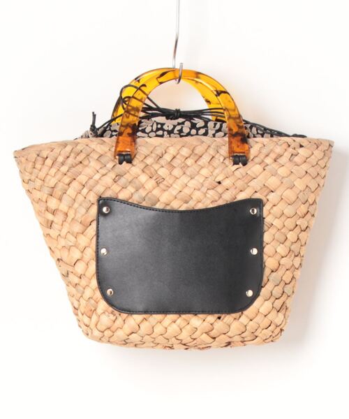 Te chichi（テチチ）の「アクリルハンドルかごバッグ（ハンドバッグ・レディース・ホワイト/ブラック・ﾌﾘ-）」の9枚目の写真