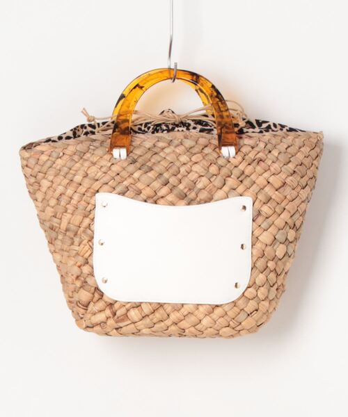 Te chichi（テチチ）の「アクリルハンドルかごバッグ（ハンドバッグ・レディース・ホワイト/ブラック・ﾌﾘ-）」の10枚目の写真