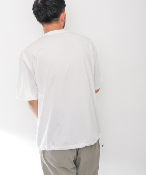 EKAL（エカル）の「エンブロイダリーワッペンショートスリーブTシャツ（Tシャツ/カットソー・メンズ・ブルー系その他/グレー/オフホワイト・LARGE/MEDIUM）」の6枚目の写真