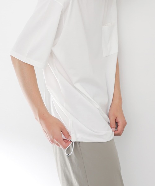 EKAL（エカル）の「エンブロイダリーワッペンショートスリーブTシャツ（Tシャツ/カットソー・メンズ・ブルー系その他/グレー/オフホワイト・LARGE/MEDIUM）」の7枚目の写真