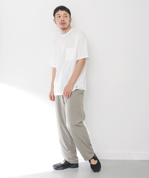 EKAL（エカル）の「エンブロイダリーワッペンショートスリーブTシャツ（Tシャツ/カットソー・メンズ・ブルー系その他/グレー/オフホワイト・LARGE/MEDIUM）」の9枚目の写真