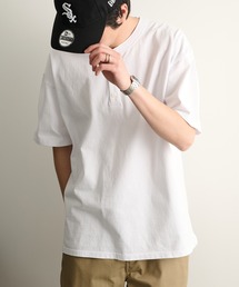 【Goodwear】USA COTTON ヘビーウェイトヘンリーネックTEE 2W7-2522