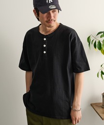 【Goodwear】USA COTTON　ヘビーウェイトヘンリーネックTEE　2W7-2522