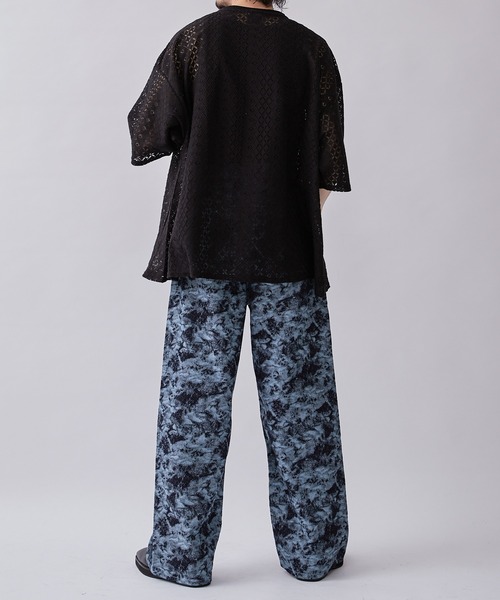 Lui's（ルイス）の「ジャガードワイドデニムパンツ（デニムパンツ・メンズ・ブルー/ブラック・S/M/L）」の17枚目の写真