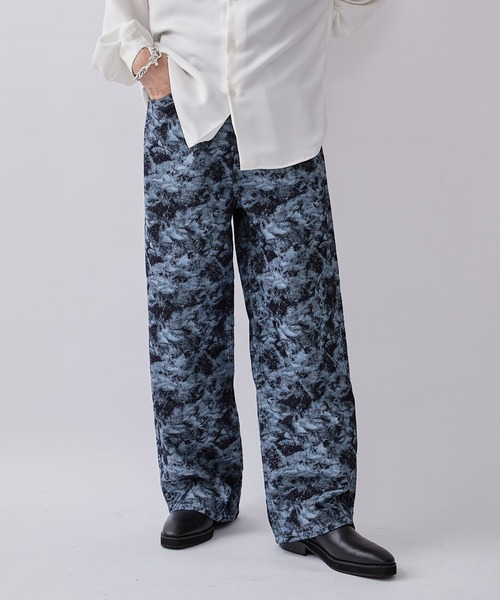 Lui's（ルイス）の「ジャガードワイドデニムパンツ（デニムパンツ・メンズ・ブルー/ブラック・S/M/L）」の19枚目の写真