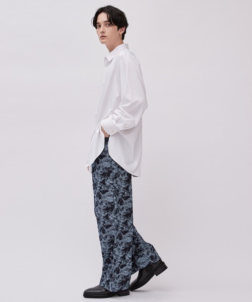 Lui's（ルイス）の「ジャガードワイドデニムパンツ（デニムパンツ・メンズ・ブルー/ブラック・S/M/L）」の10枚目の写真