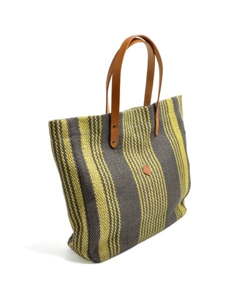 CL3517 MULTI STRIPE TOTE/L ジュート マルチカラー（かごバッグ