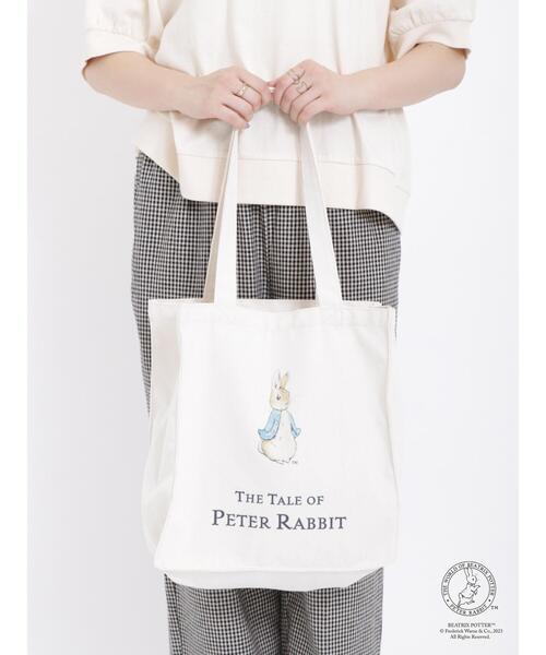 Samansa Mos2（サマンサ モスモス）の「【PETER RABBIT×SamansaMos2】ﾄｰﾄﾊﾞｯｸﾞ（ハンドバッグ・レディース・ブラウン/ベージュ・F）」の13枚目の写真
