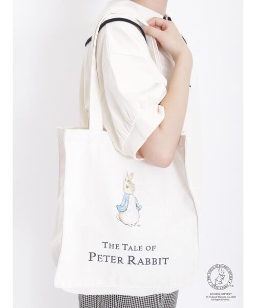 Samansa Mos2（サマンサ モスモス）の「【PETER RABBIT×SamansaMos2】ﾄｰﾄﾊﾞｯｸﾞ（ハンドバッグ・レディース・ブラウン/ベージュ・F）」の15枚目の写真