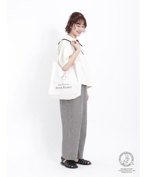 Samansa Mos2（サマンサ モスモス）の「【PETER RABBIT×SamansaMos2】ﾄｰﾄﾊﾞｯｸﾞ（ハンドバッグ・レディース・ブラウン/ベージュ・F）」の17枚目の写真