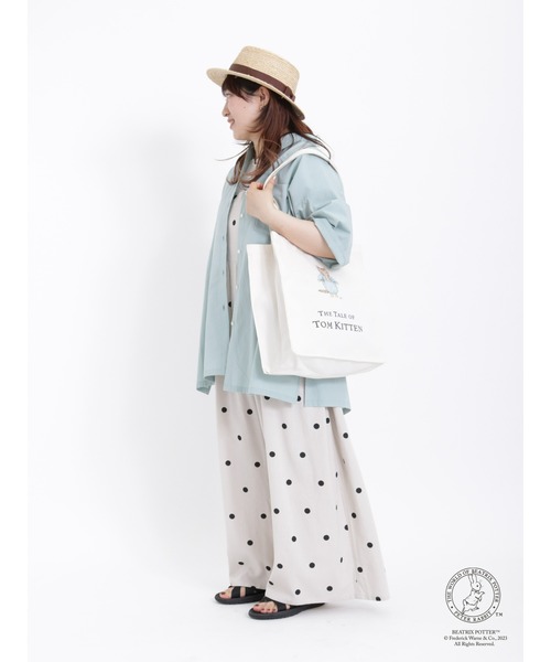 Samansa Mos2（サマンサ モスモス）の「【PETER RABBIT×SamansaMos2】ﾄｰﾄﾊﾞｯｸﾞ（ハンドバッグ・レディース・ブラウン/ベージュ・F）」の11枚目の写真