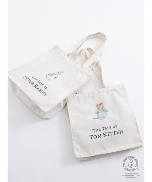 Samansa Mos2（サマンサ モスモス）の「【PETER RABBIT×SamansaMos2】ﾄｰﾄﾊﾞｯｸﾞ（ハンドバッグ・レディース・ブラウン/ベージュ・F）」の9枚目の写真