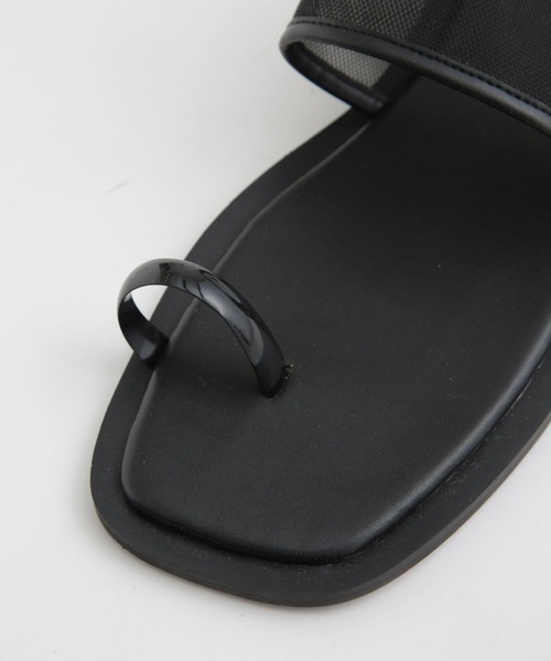 NANO universe（ナノユニバース）の「LB.04/メッシュコンビフラットサンダル（サンダル・レディース・ブラック/ライトグレー/ライトベージュ・37/36/38）」の11枚目の写真