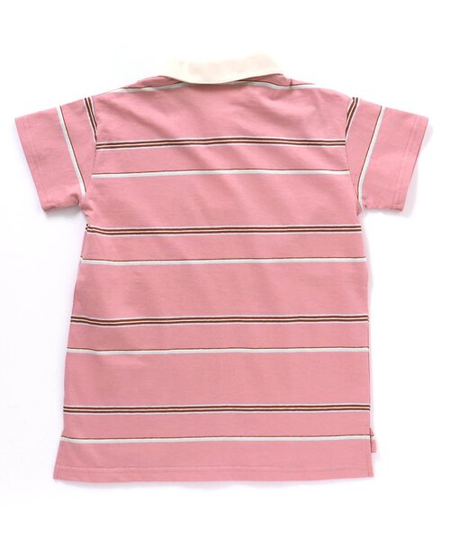 BREEZE（ブリーズ）の「マルチボーダーポロシャツワンピ（ワンピース・キッズ・サーモンピンク/ライトイエロー・80/90/100/110/120/130/140）」の10枚目の写真
