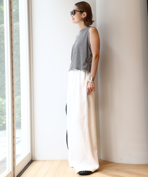 mother（マザー）の「【MOTHER/マザー】ボーダー ノースリーブ プルオーバー（Tシャツ/カットソー・レディース・ネイビー・FREE）」の3枚目の写真