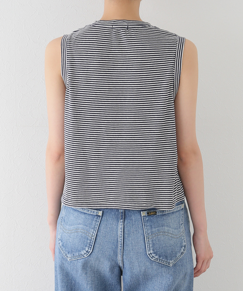 mother（マザー）の「【MOTHER/マザー】ボーダー ノースリーブ プルオーバー（Tシャツ/カットソー・レディース・ネイビー・FREE）」の12枚目の写真
